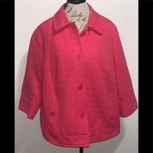 Sag Harbor pink 3/4 jacket